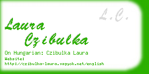 laura czibulka business card